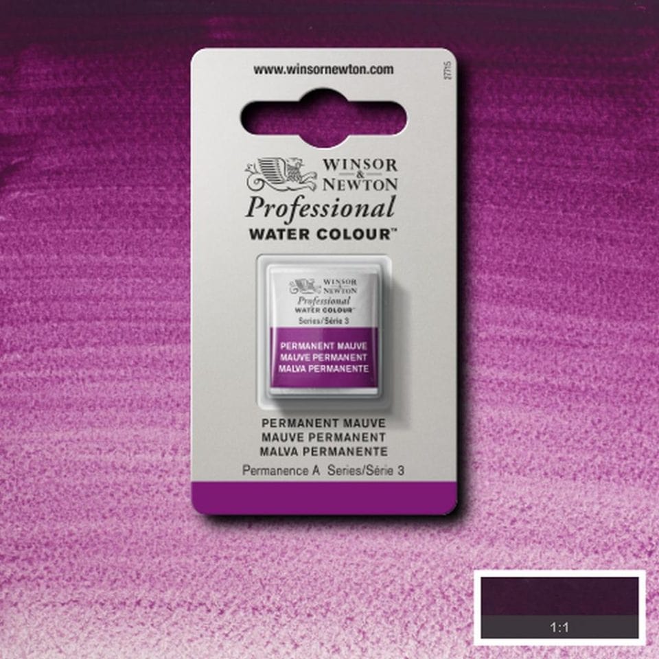 Winsor Newton 1/2 pans Mauve