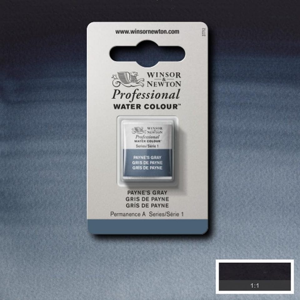 Winsor Newton 1/2 pans Paynes Gray