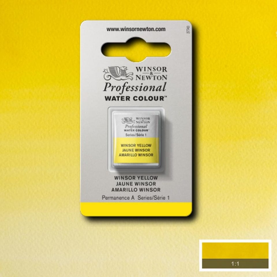 Winsor Newton 1/2 pans Winsor Yellow