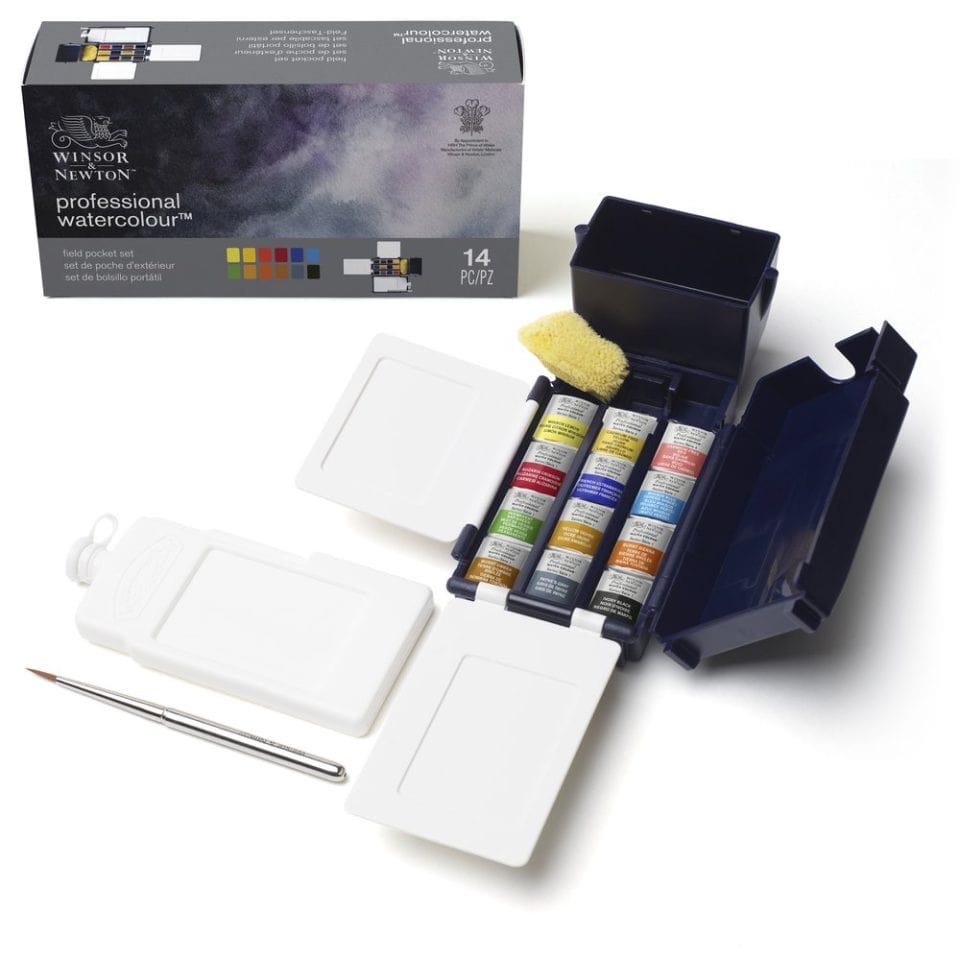 Winsor Newton Akvarelmaling Winsor & Newton Professional watercolour Rejsesæt