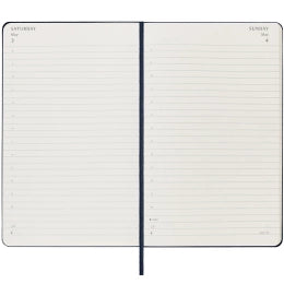 Moleskine 25 Classic Soft 12M Daily Large Rød