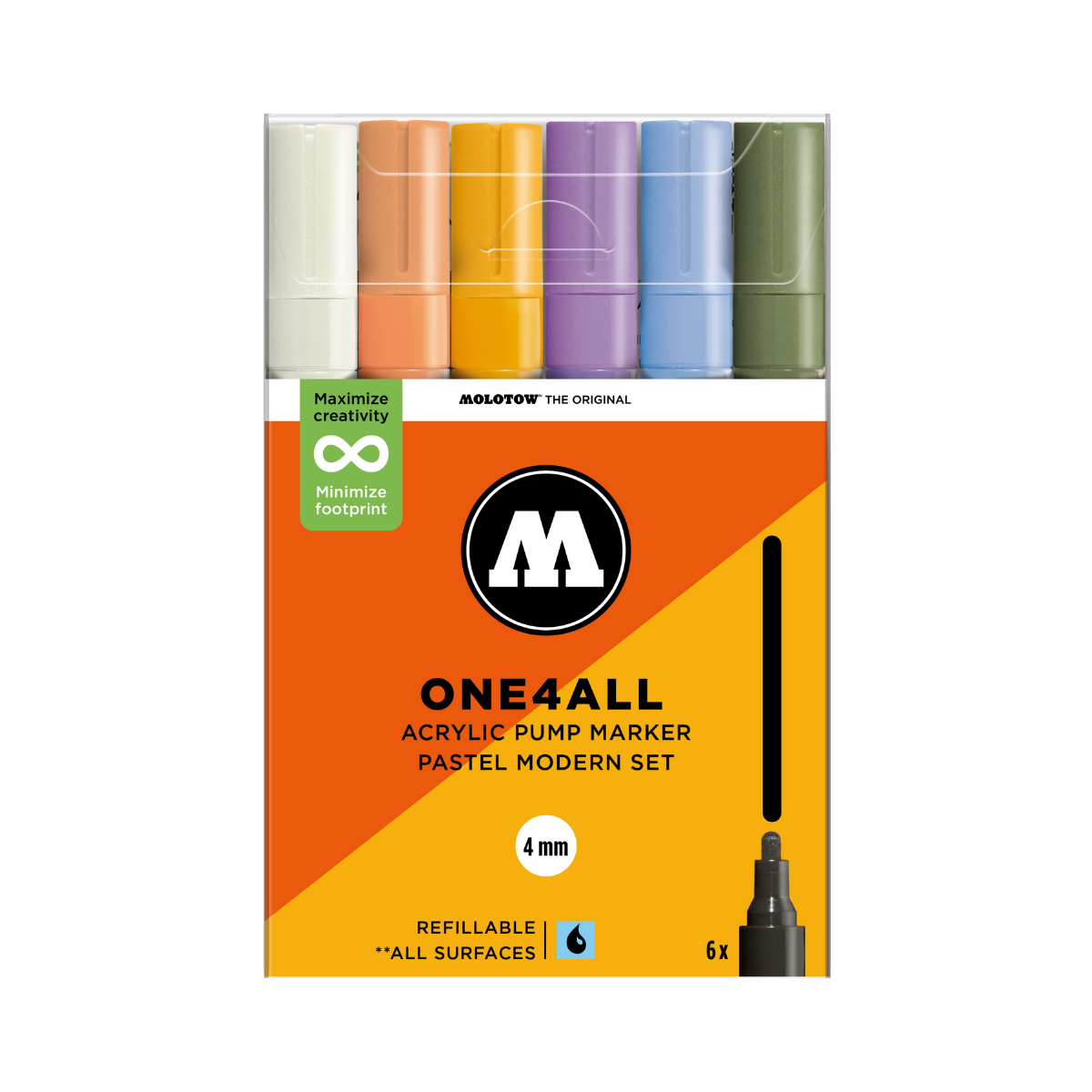 MOLO sæt 227 HS ONE4ALL 6 stk Pastel Modern sæt