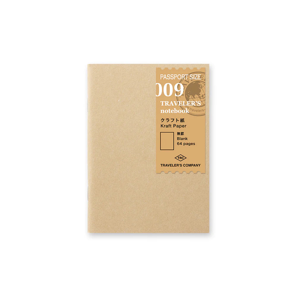 Traveler´s Company - Passport 009. Kraft Paper Refill