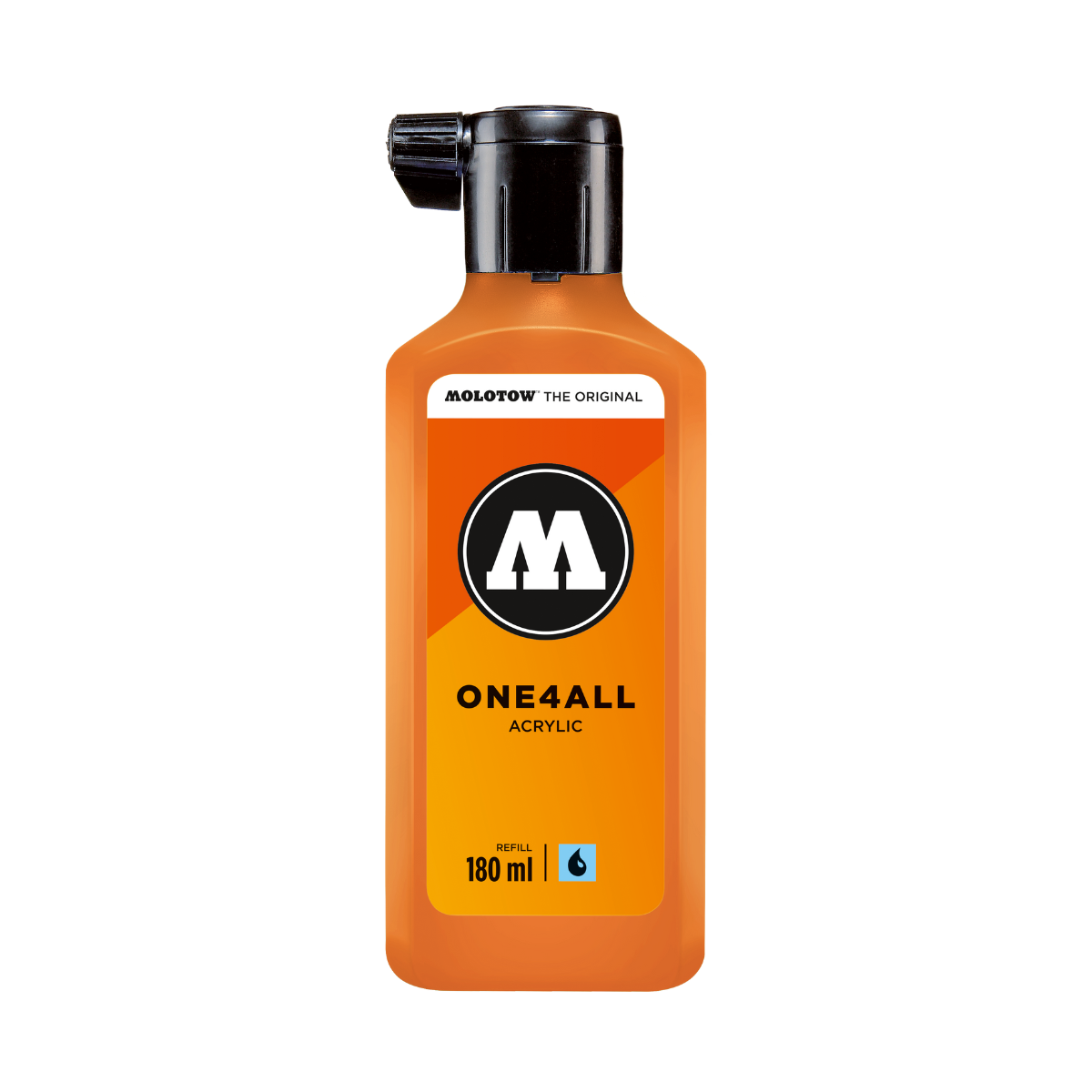 Molotow ONE4ALL refill 180ml Neon Orange Fluo.