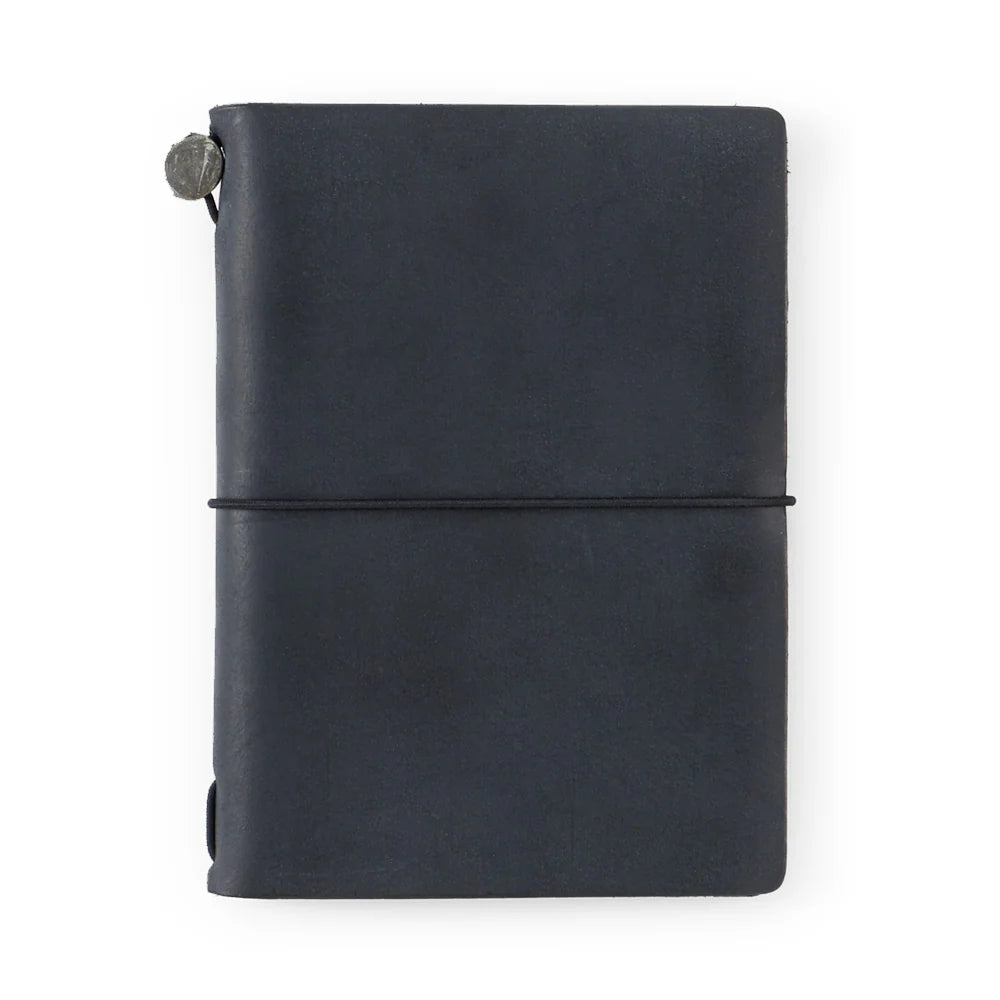 Traveler´s Company - Notebook Black Passport Size(læderomslag)