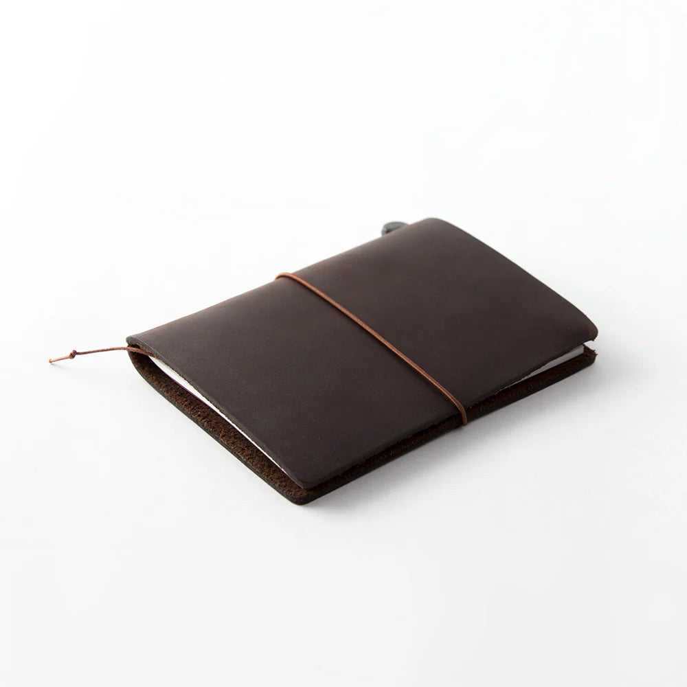 Traveler´s Company - Notebook Brown Passport Size (læderomslag)