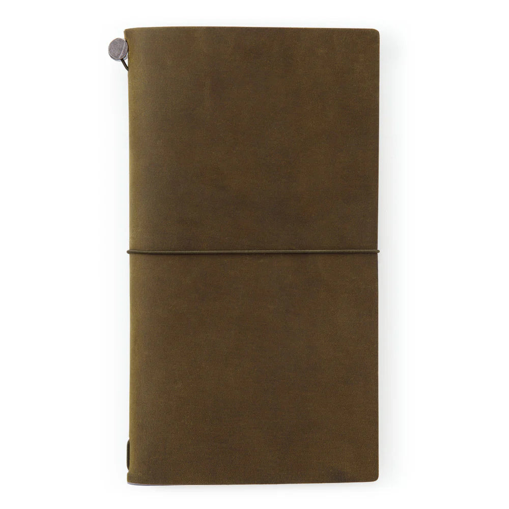 Traveler´s Company - Notebook Olive (læderomslag)