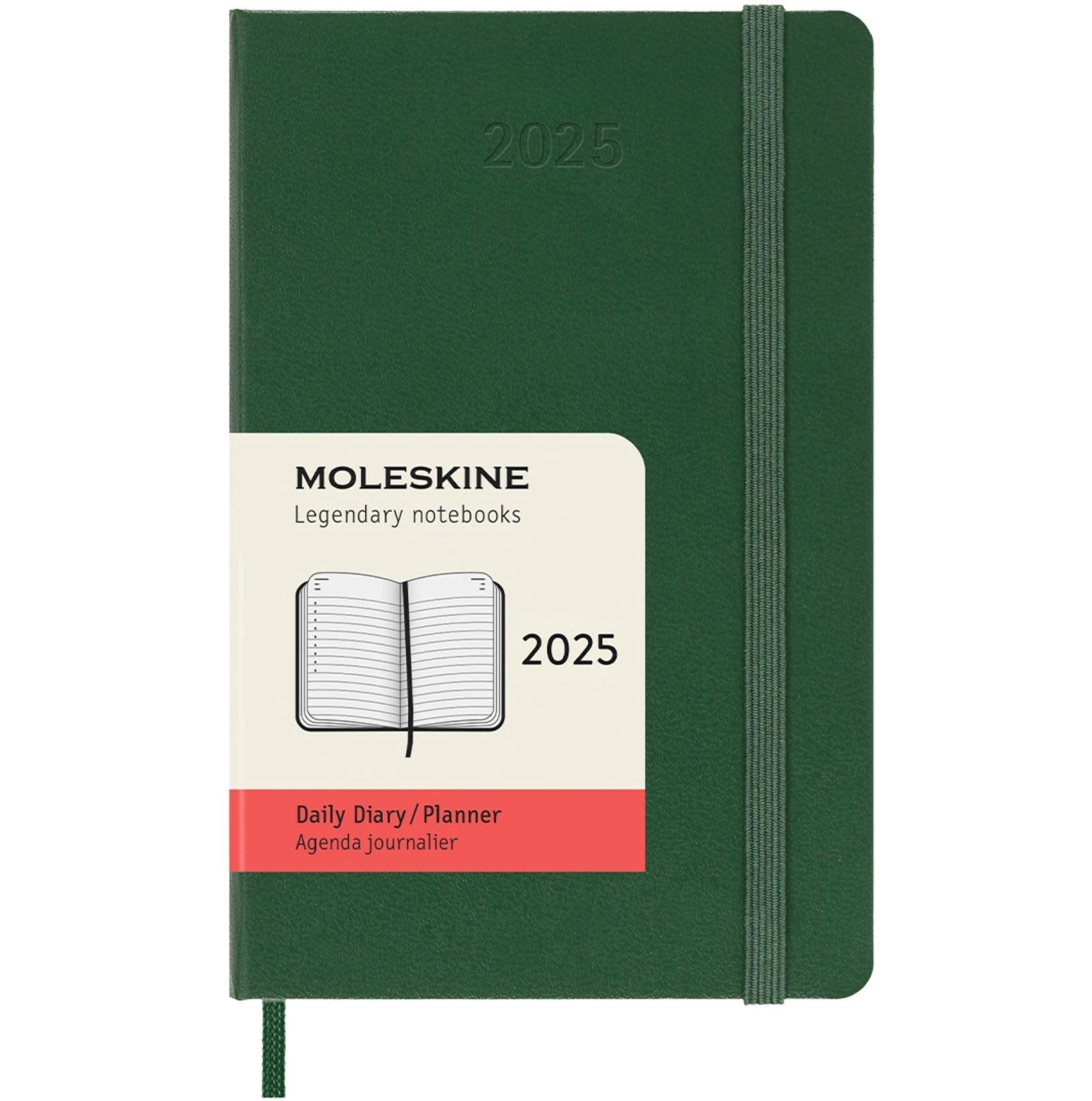 Moleskine Classic Hard 12M Daily Pocket Myrtle Green 2025