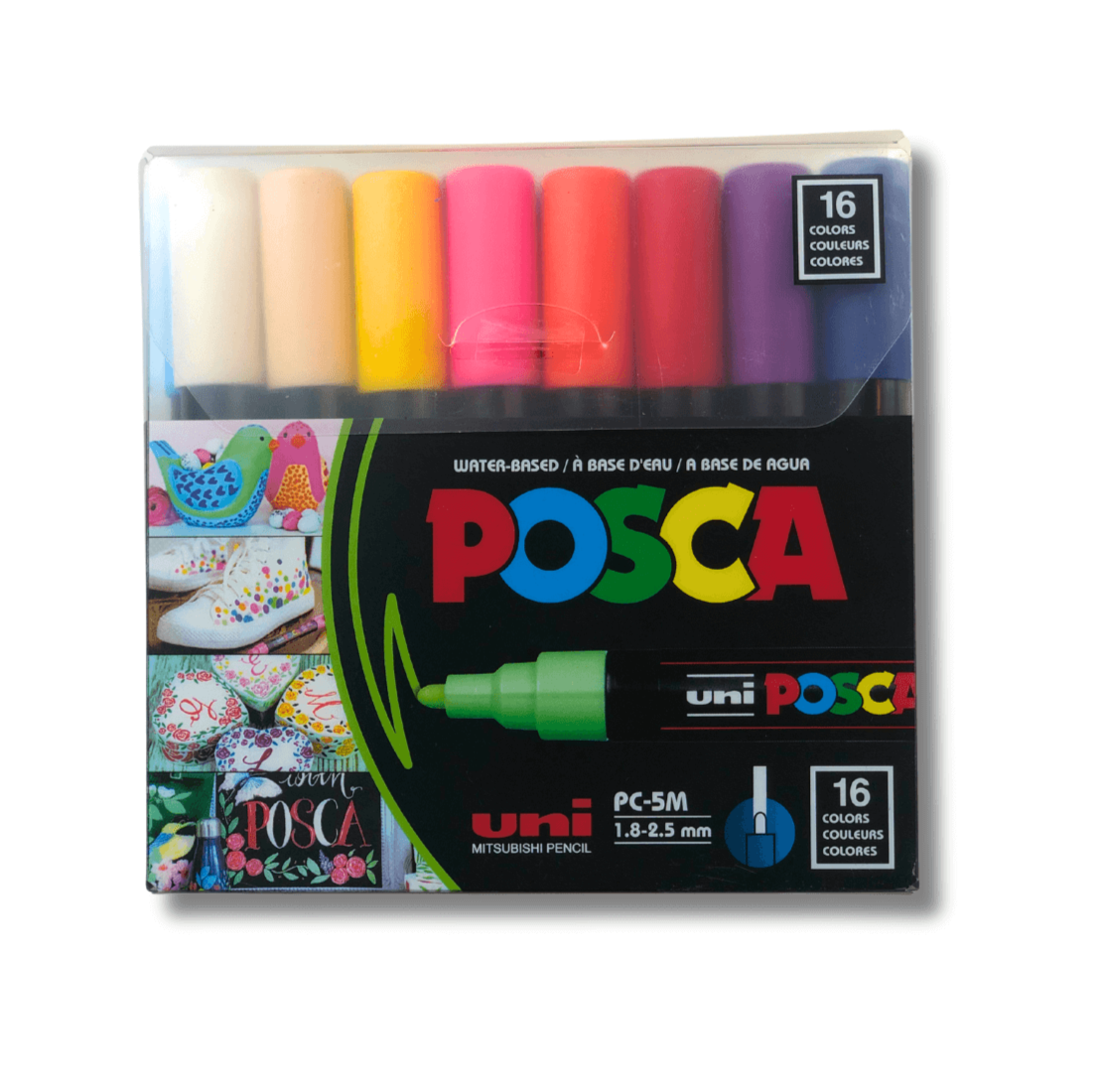 Posca sæt PC-5M 1,8 - 2,5mm, 16 stk