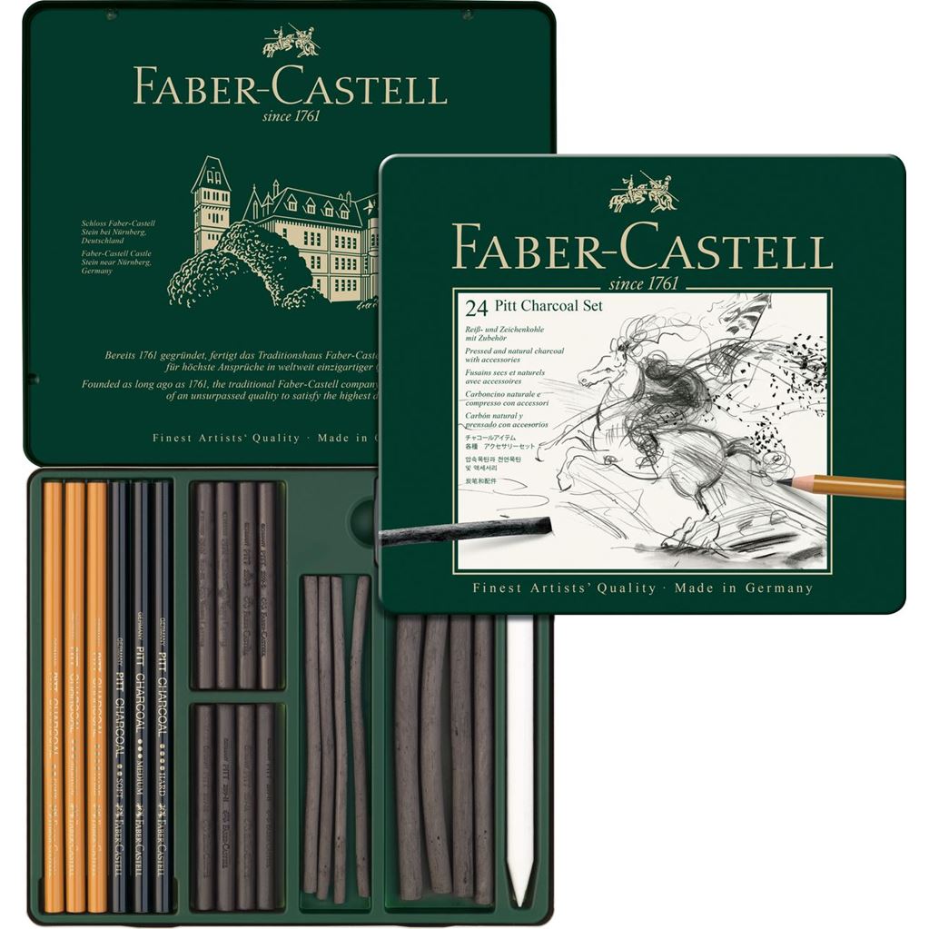 Faber-Castell Pitt Charcoal sæt 24 dele