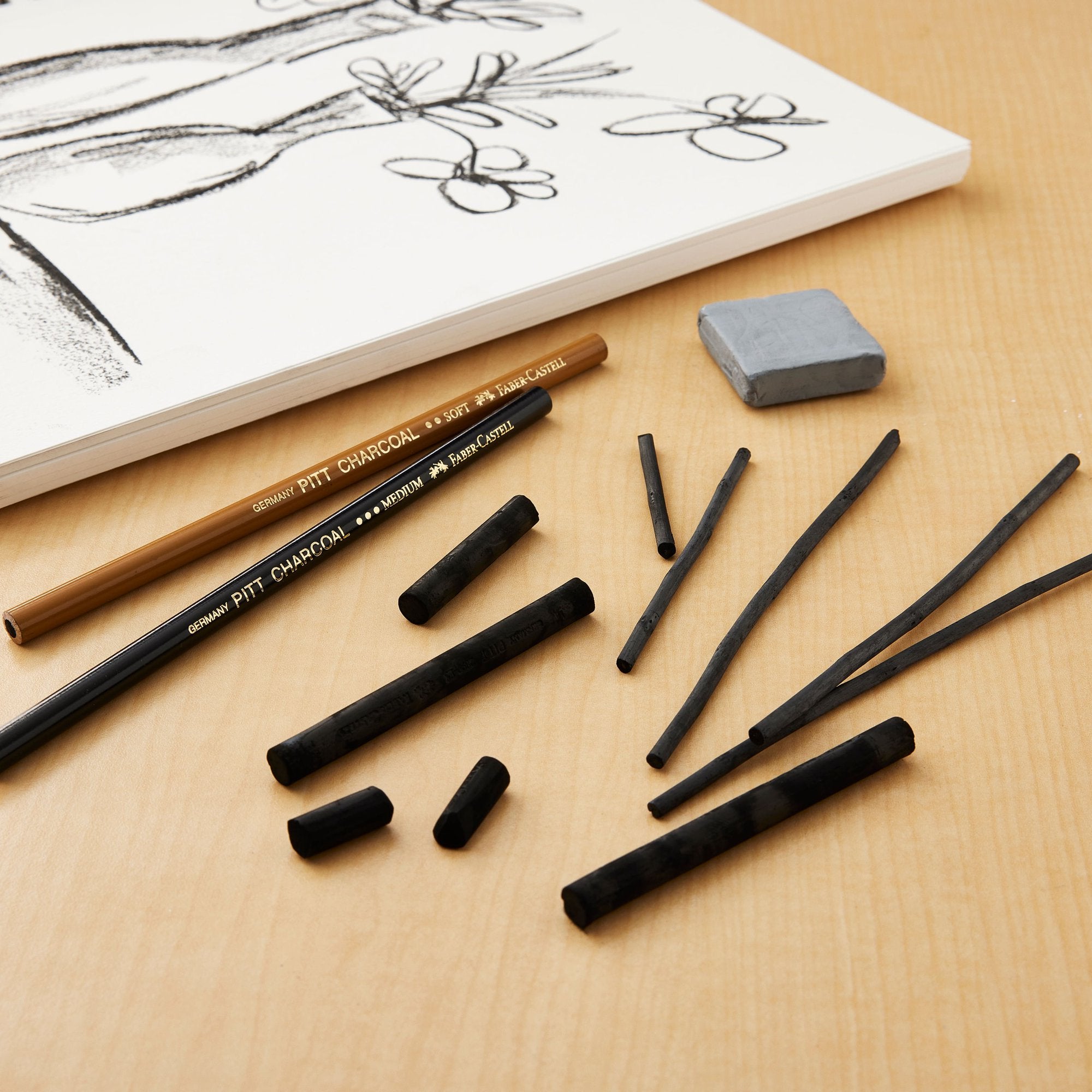 Faber-Castell Pitt Charcoal Sæt 10 dele