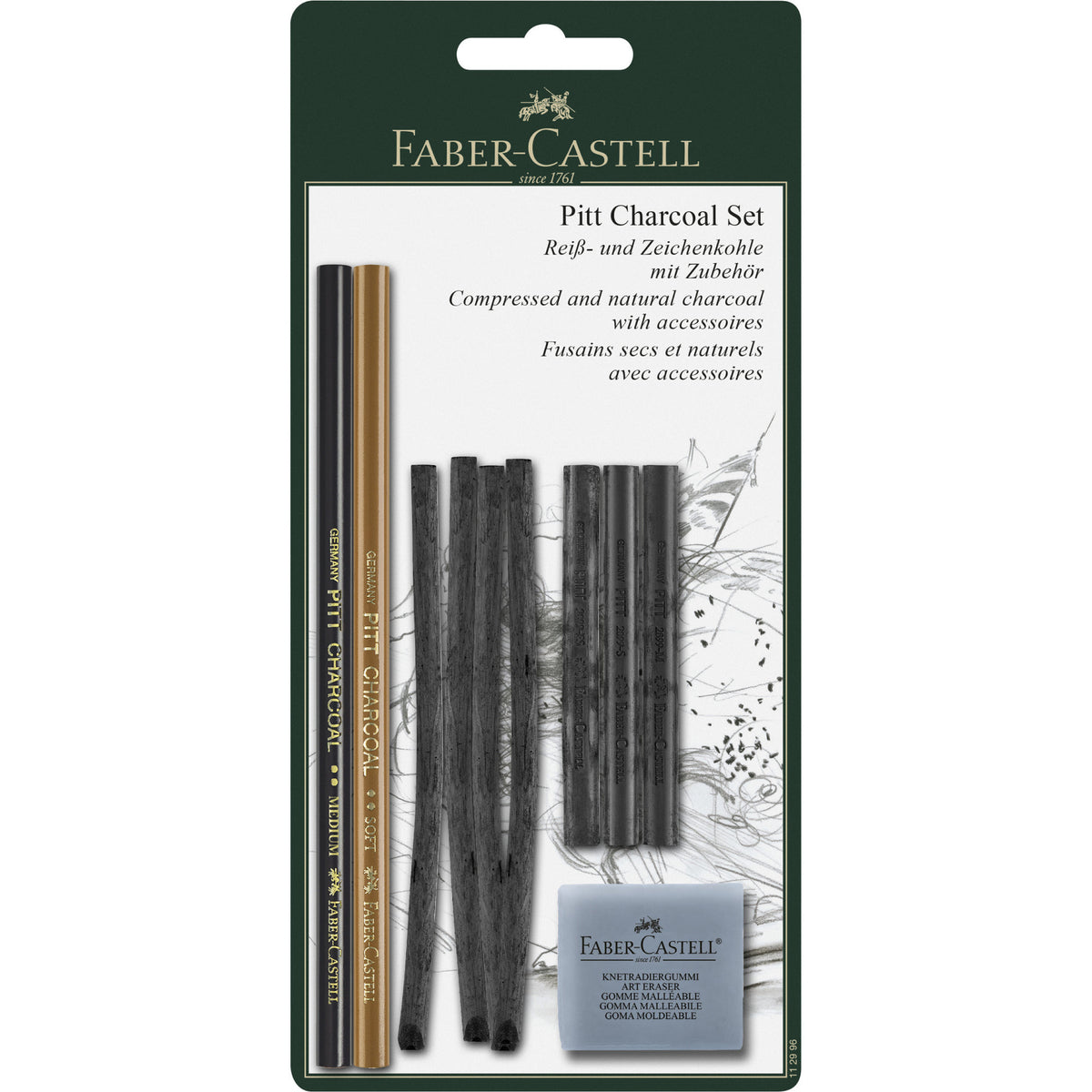 Faber-Castell Pitt Charcoal Sæt 10 dele