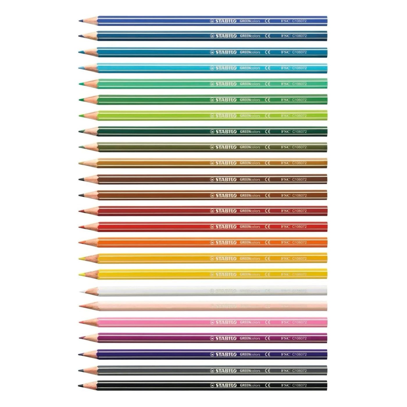 Stabilo Greencolors farveblyant sæt 24 stk