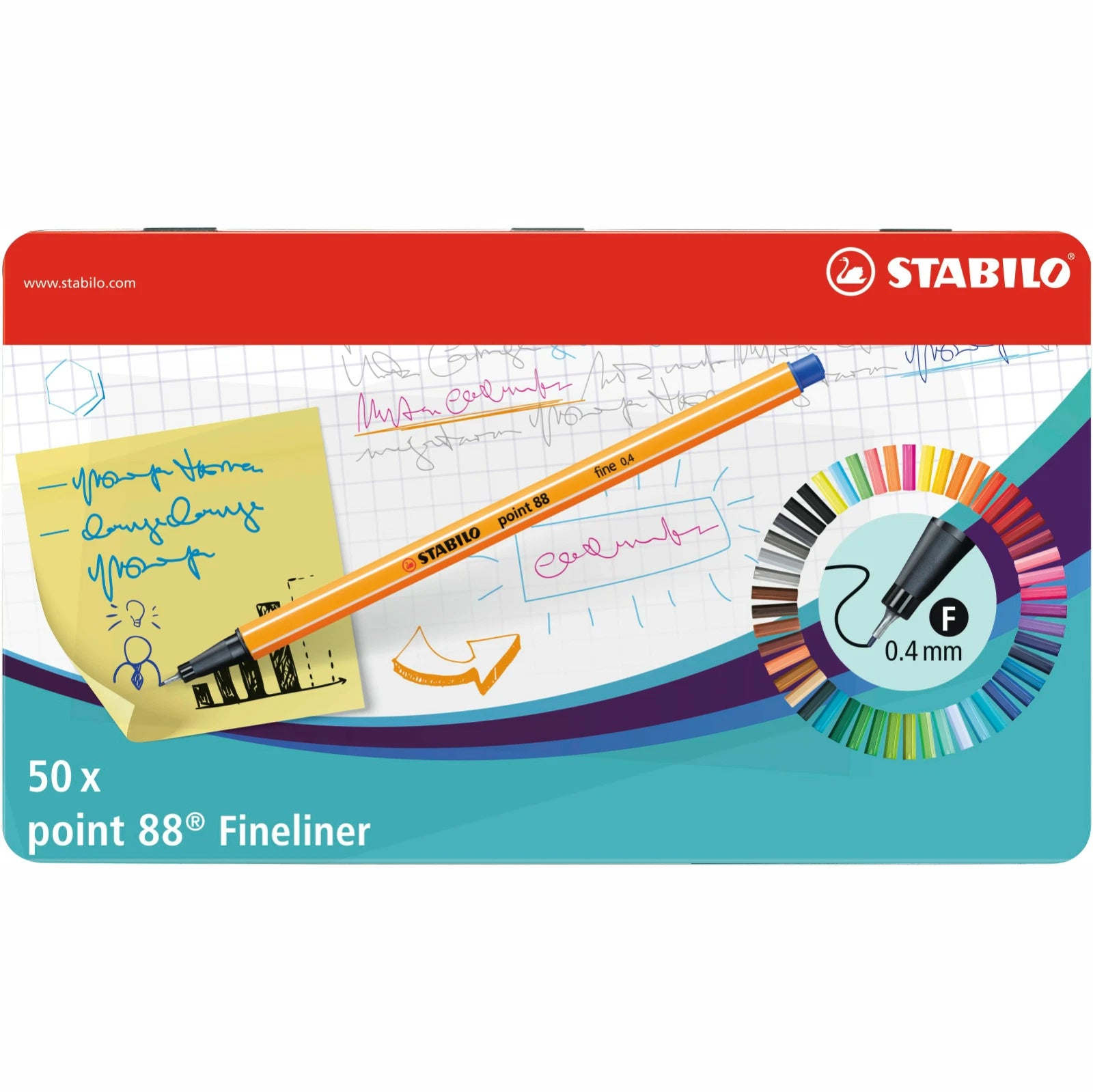 Stabilo Point 88 Fineliner sæt 50 stk