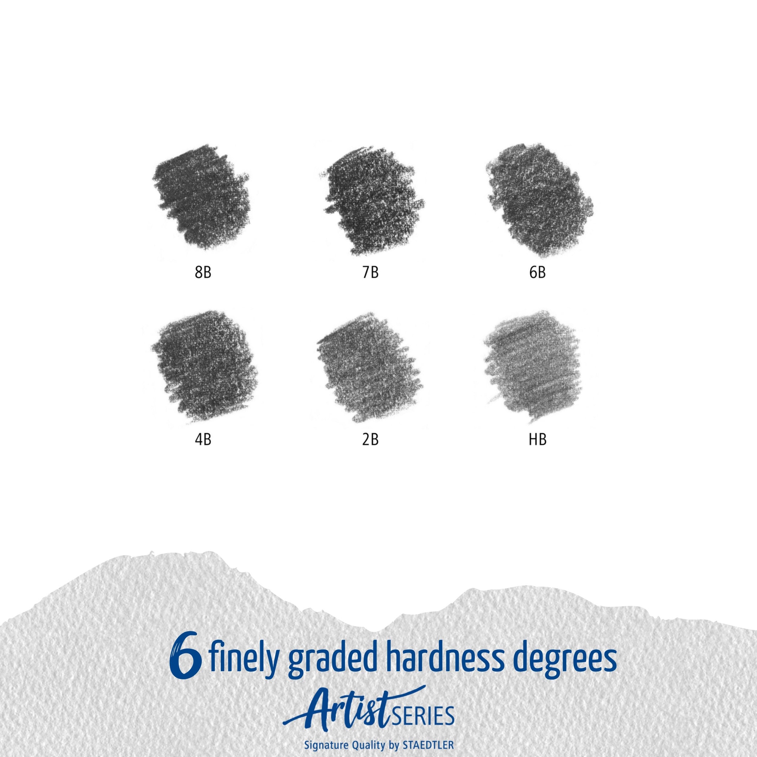Staedtler Mars Lumograph drawing pencils 6 pcs