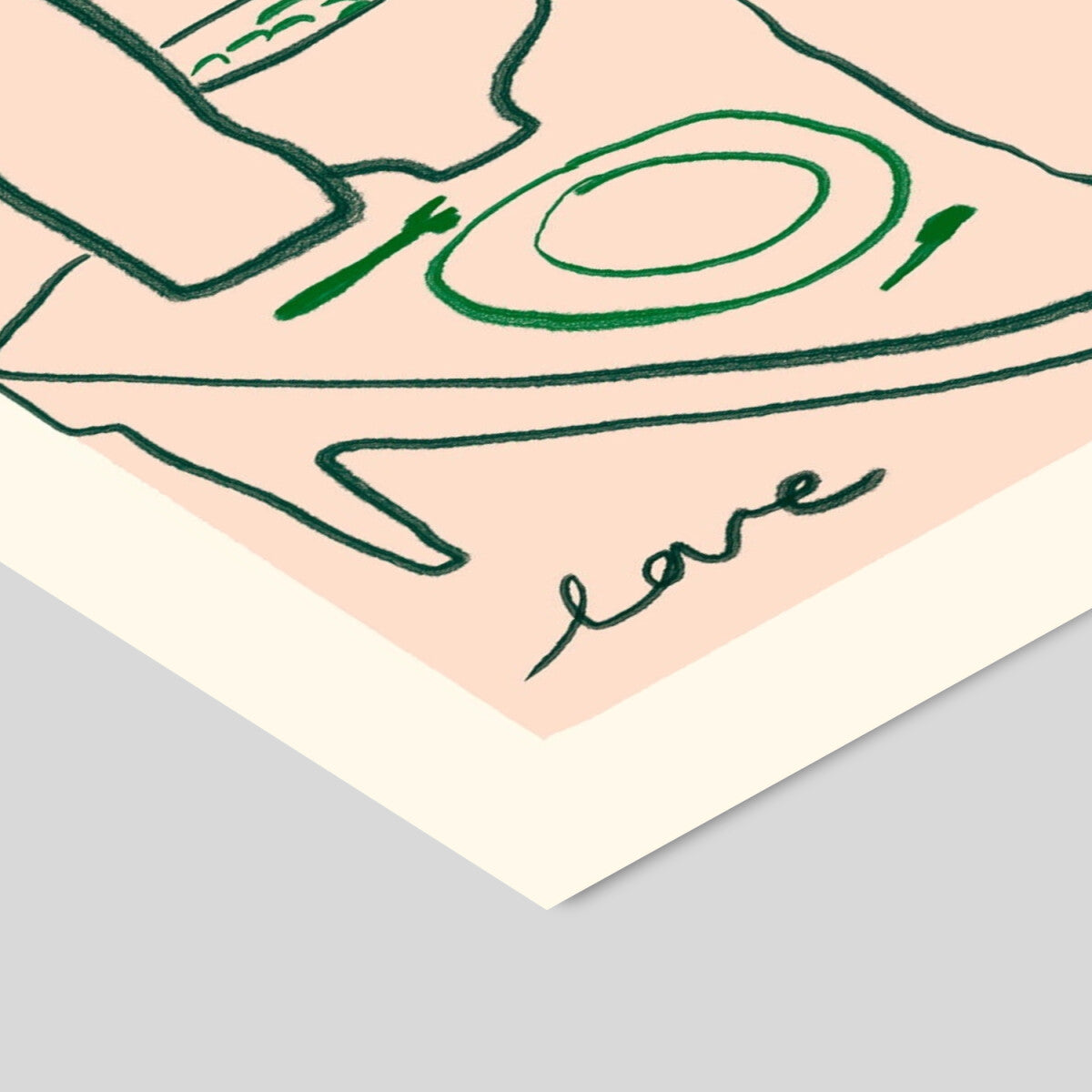 Das Rotes Rabbit Table Love - A5