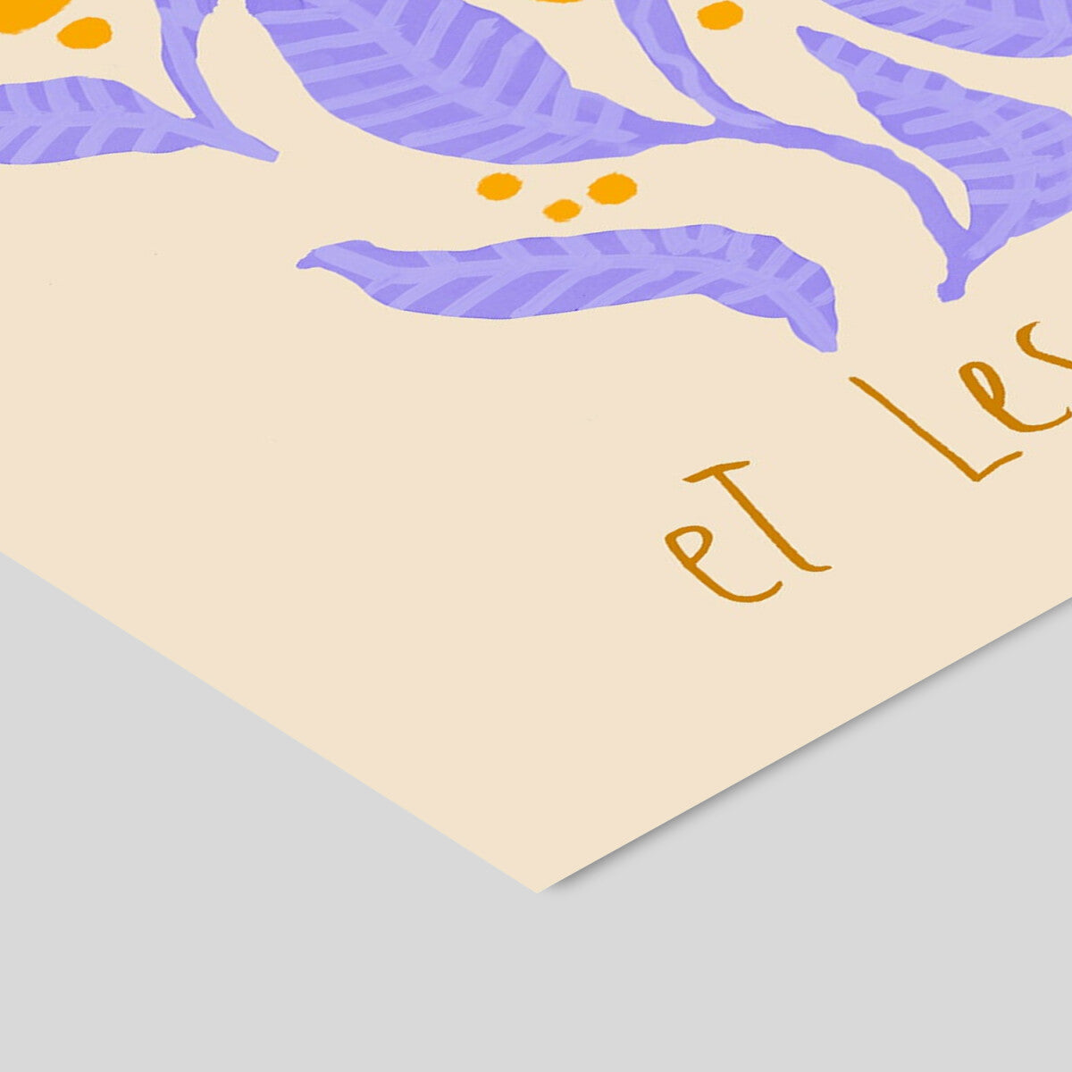 Sissan Richardt Fleurs Violettes 50 x 70 cm