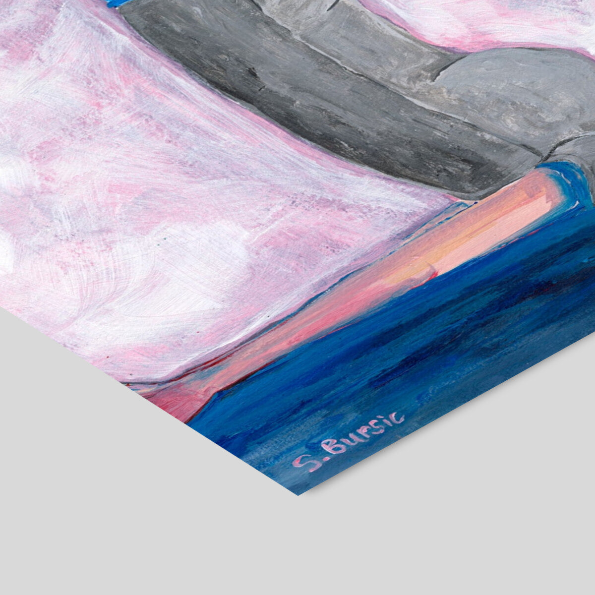 Sharyn Bursic Yoga with my cat - A5