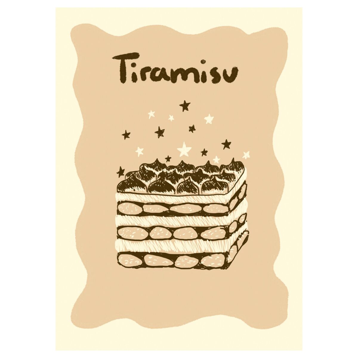 Affordable Art Prints x Studio Dolci Tiramisu Up - A5