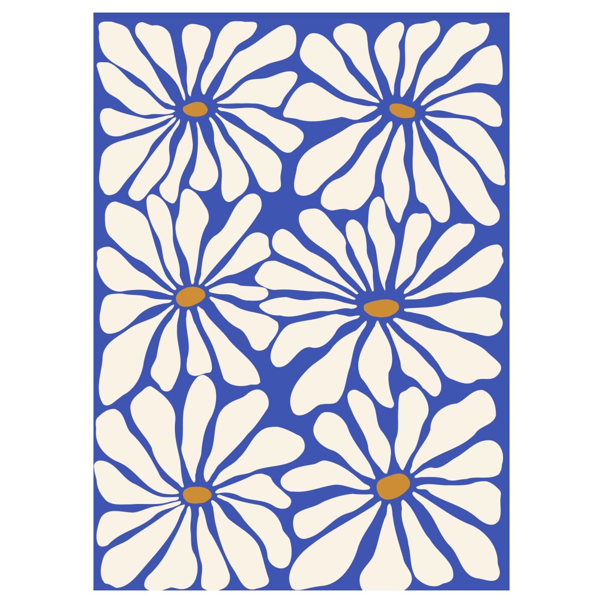 Miho Art Studio Sunny Floral Blue - A5