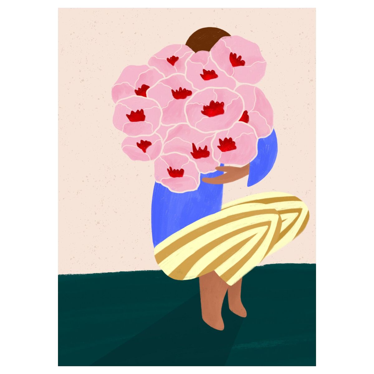 Bea Muller Bouquet of Flowers - A5