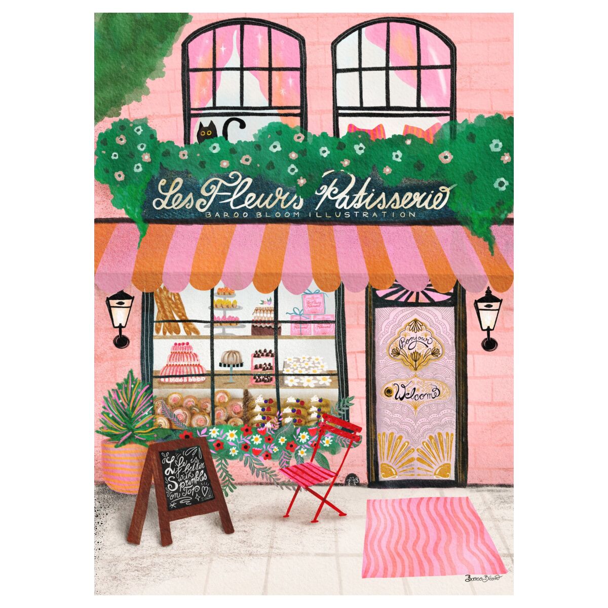 Baroo Bloom Bake Shop Front 30 x 40 cm