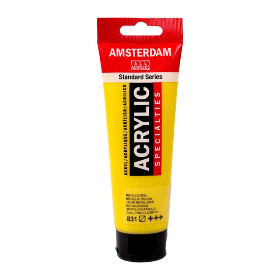 AMSTERDAM 120ml 831 Metallic Yellow