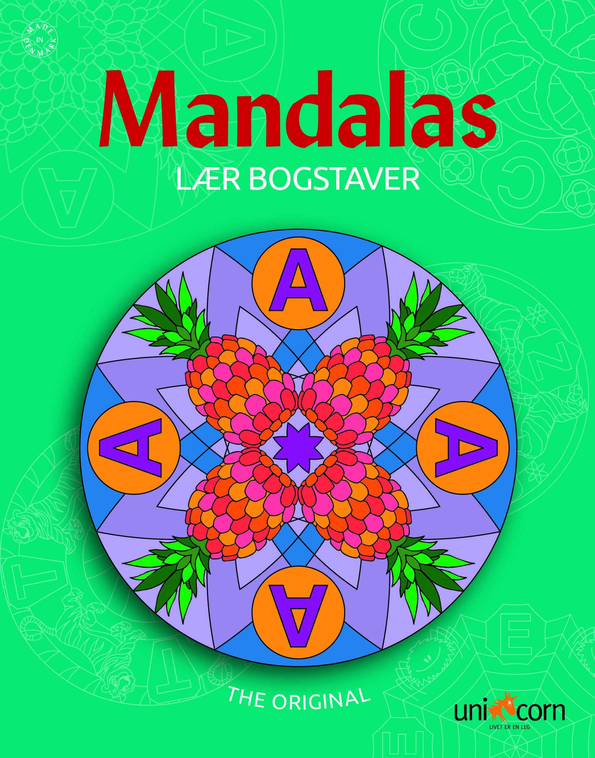 Mandalas Lær med bogstaver