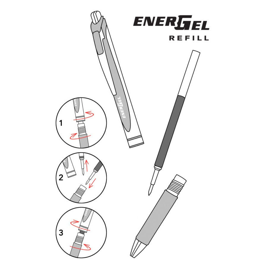 PENTEL BL407 EnerGel Sterling 0,7