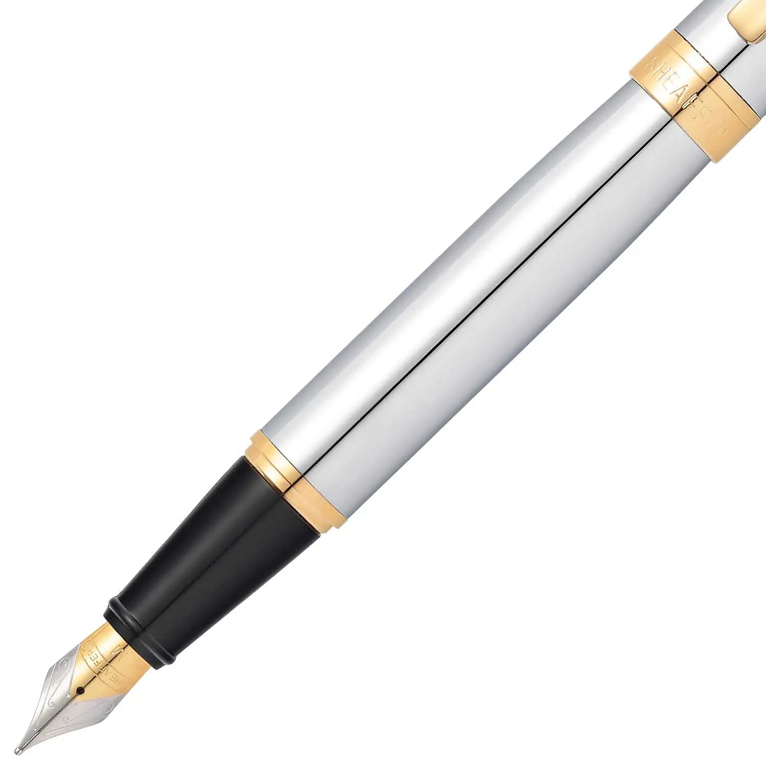 Sheaffer 300 Bright krom med gulddetaljer