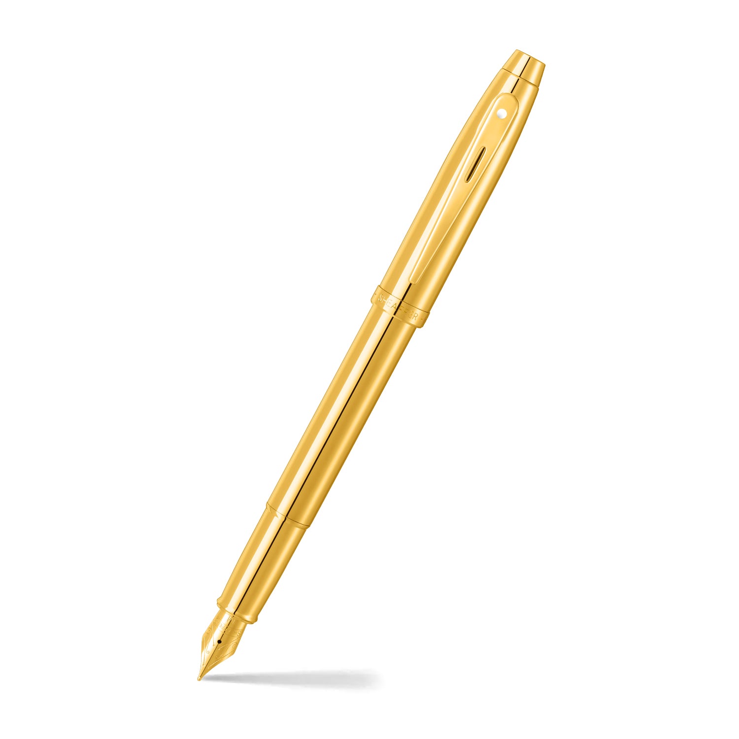 Sheaffer 100 Glossy PVD guld med PVD-gulddetaljer