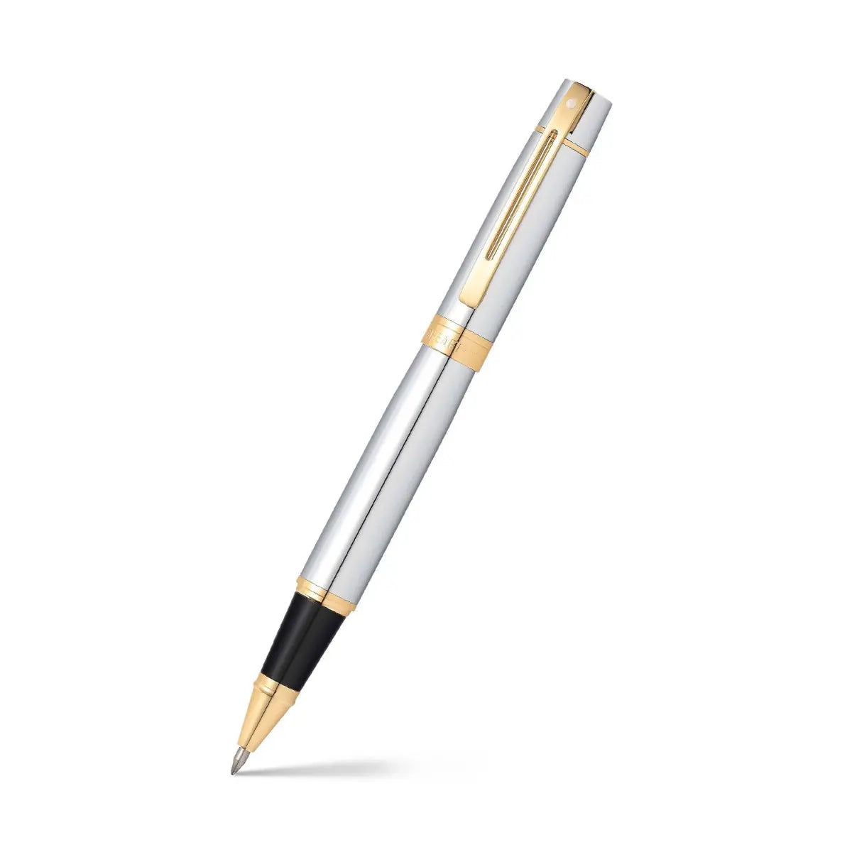 Sheaffer 300 Bright krom med gulddetaljer