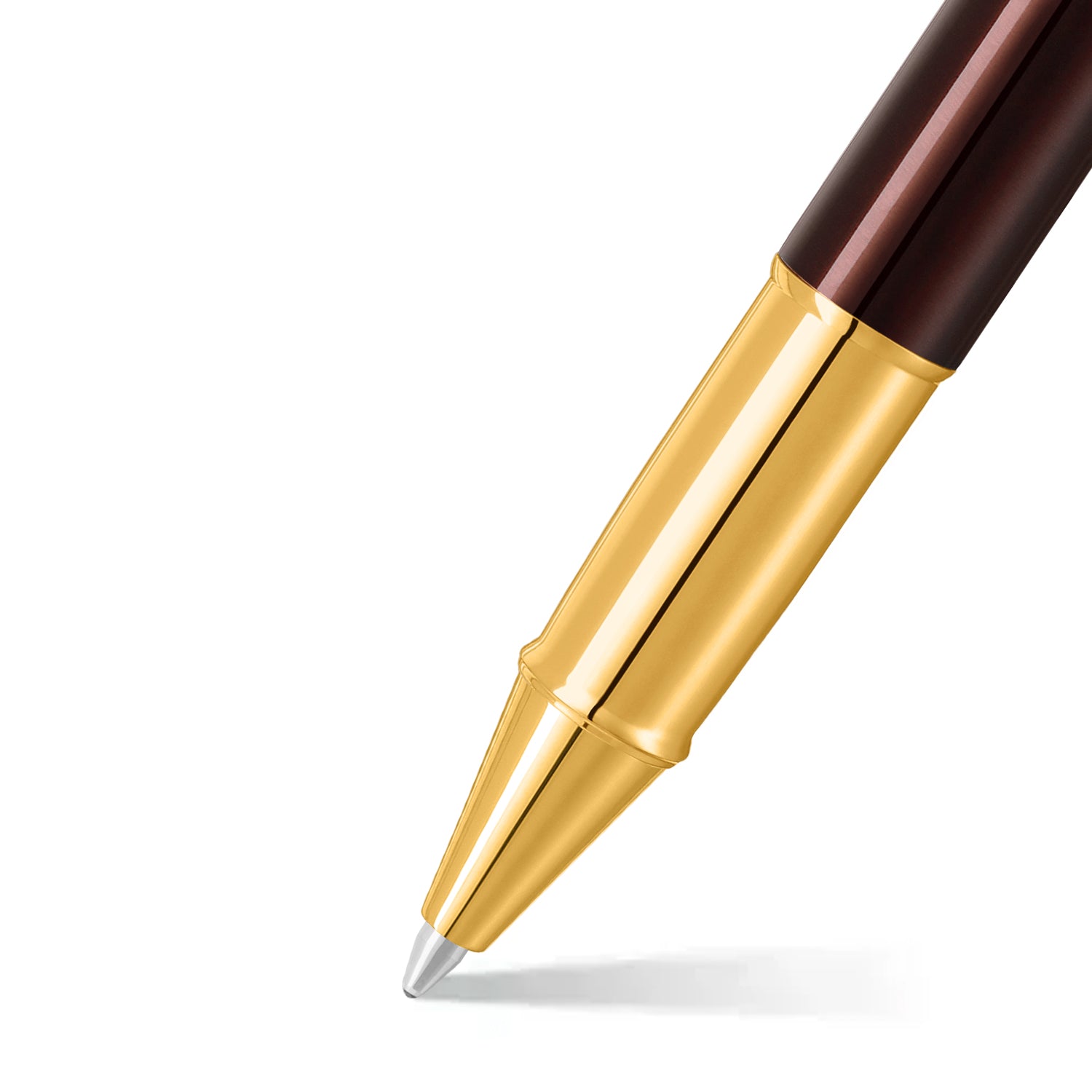 Sheaffer 100 Glossy Coffee Brown med PVD-gulddetaljer
