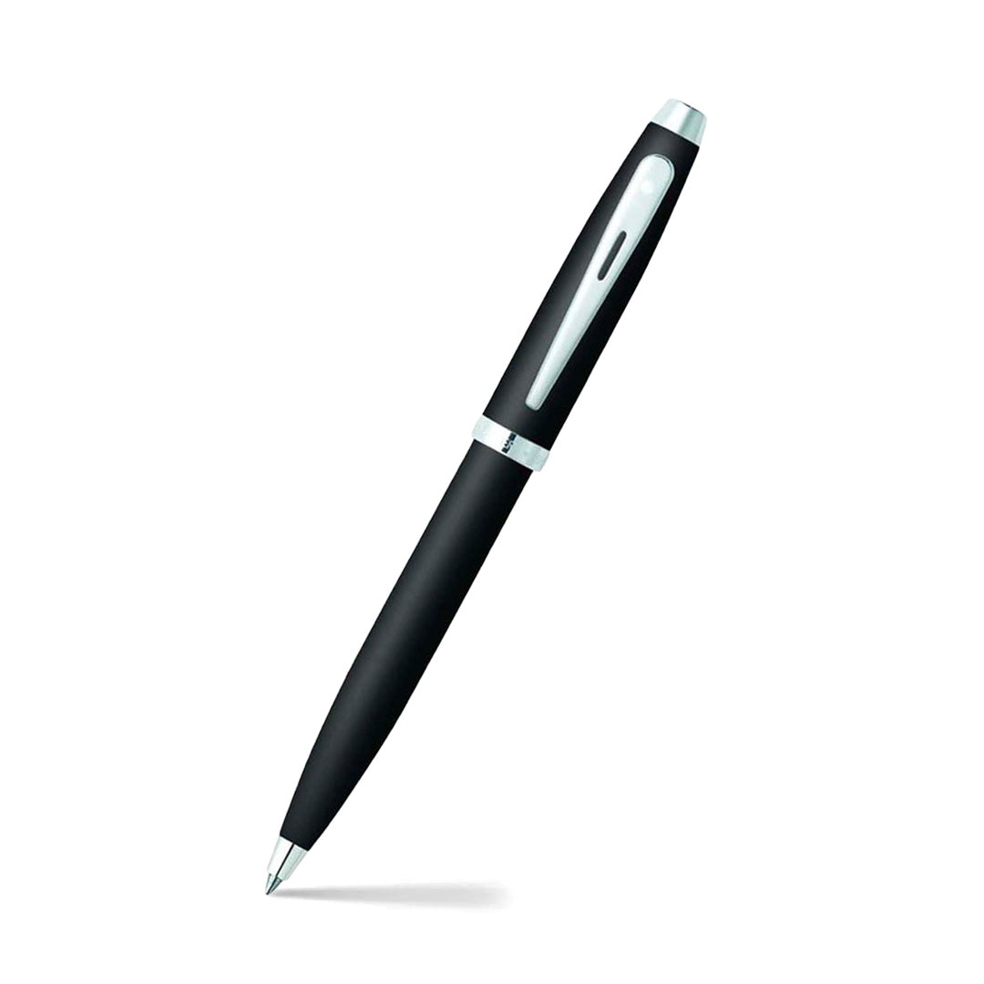 Sheaffer 100 Mat sort med kromdetaljer