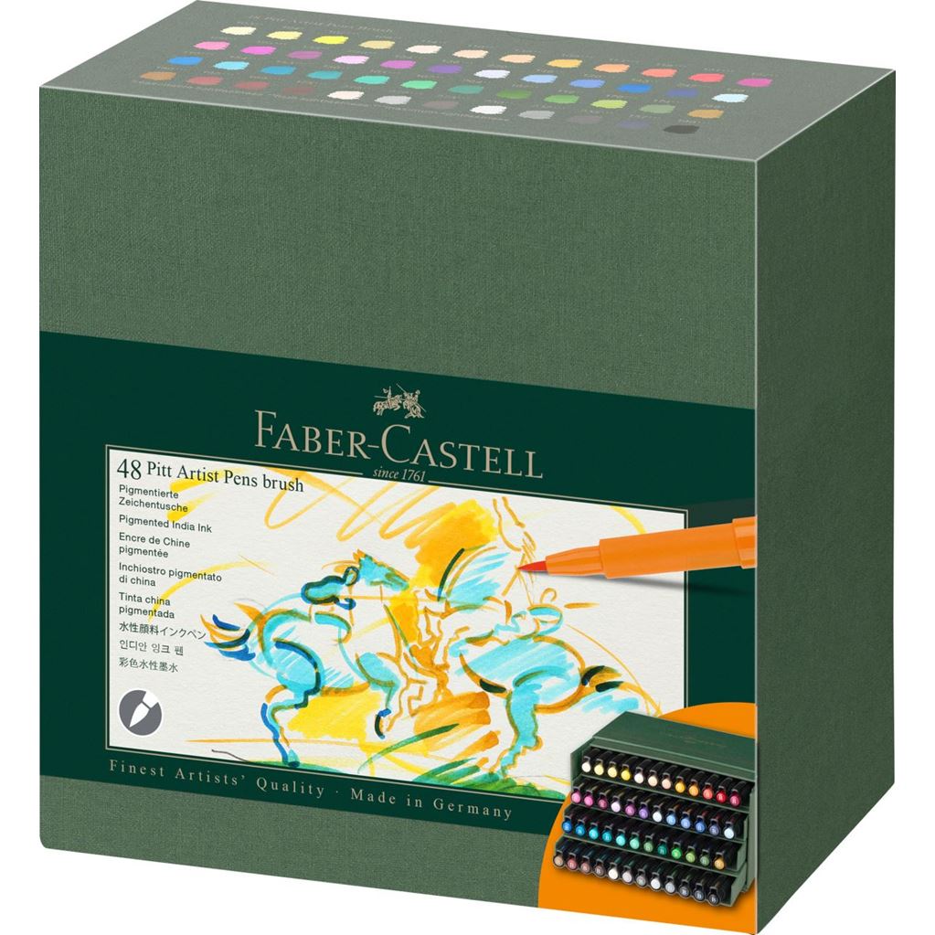 Faber-Castell Pitt artist pen brush - 48 farver