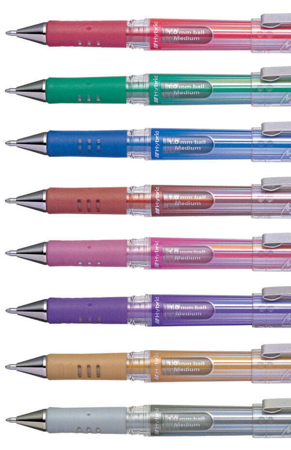PENTEL K230 Hybrid Gel Grip DX Metallic - ekstra billede (alle farver)