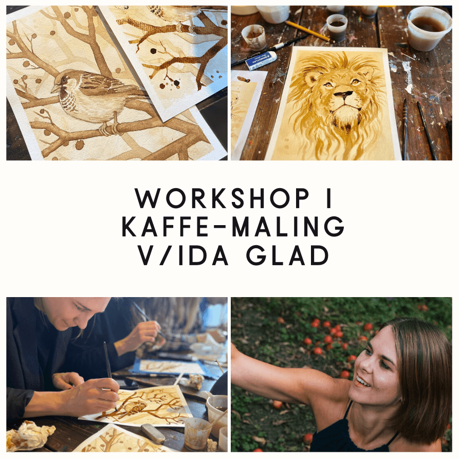 Workshop i kaffe-maling, 19 April