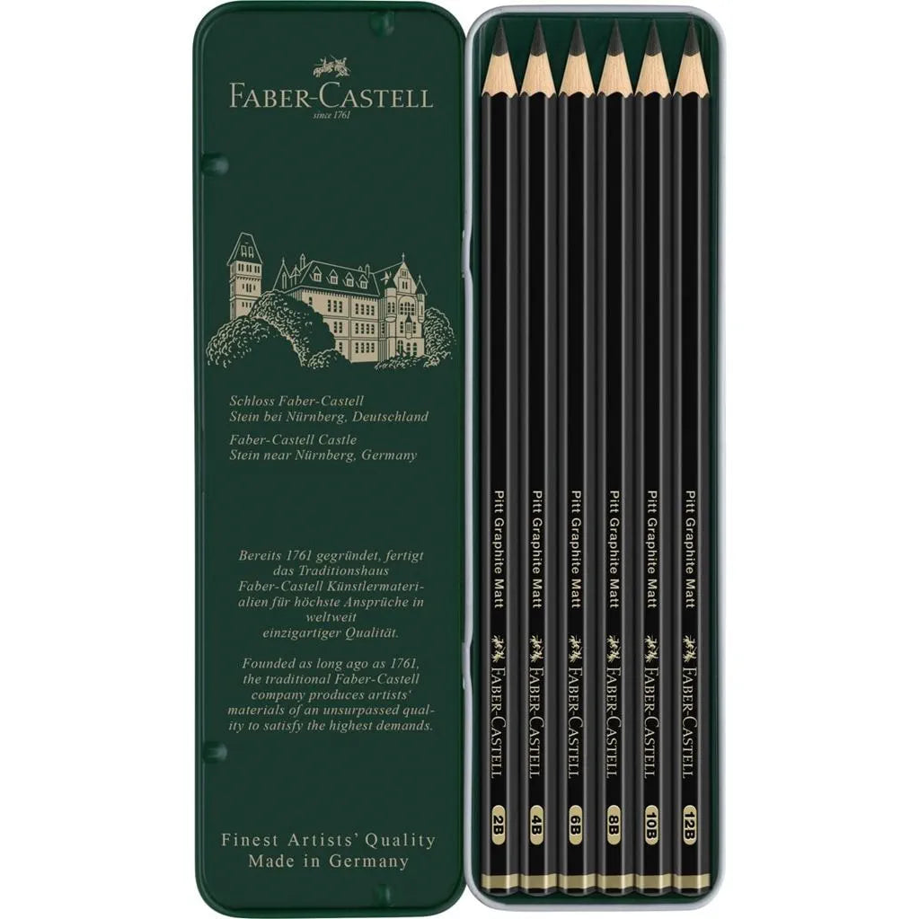 Faber-Castell Pitt Graphite Matt sæt 6 stk.