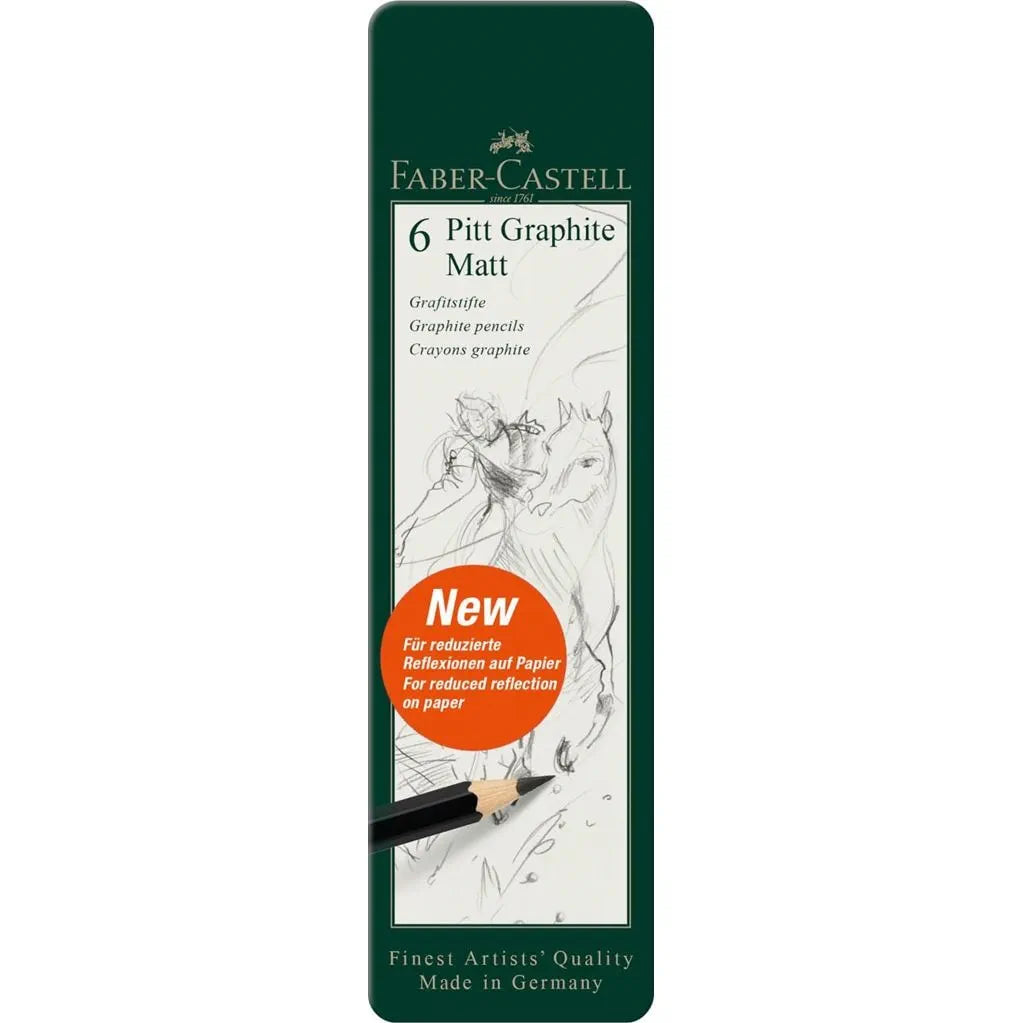 Faber-Castell Pitt Graphite Matt sæt 6 stk.