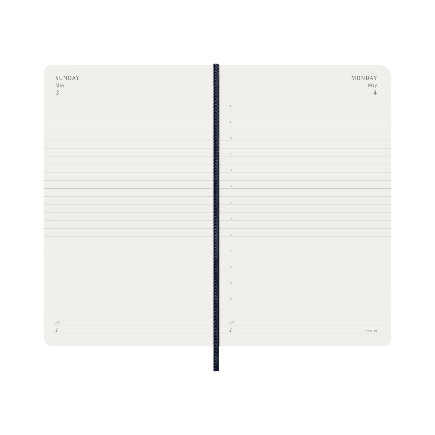 Moleskine Kalender Soft 12M Daily Large Sapphire Blue 2026