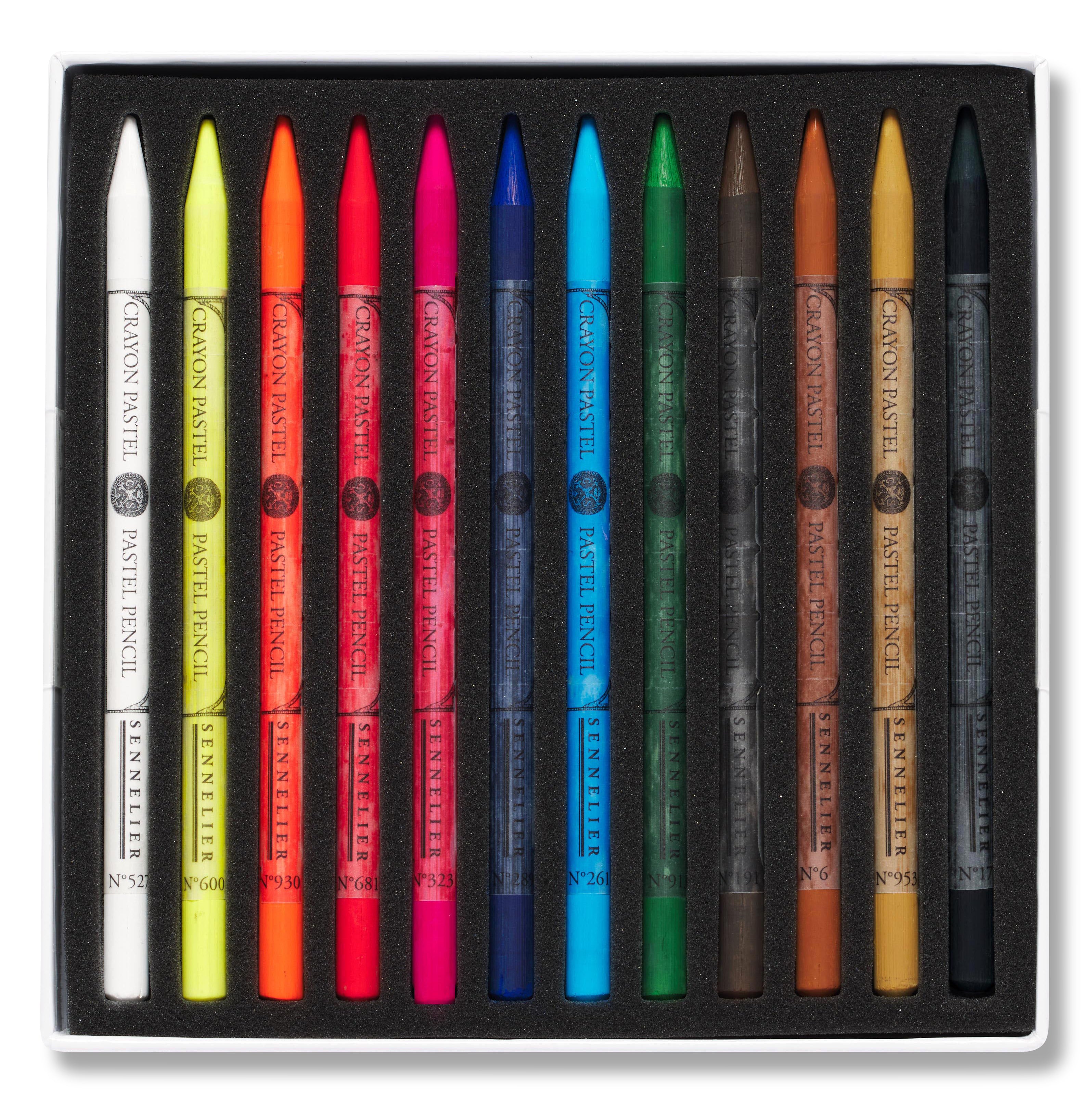 Sennelier Pastel Pencil Sæt 12 stk. + 12 tomme