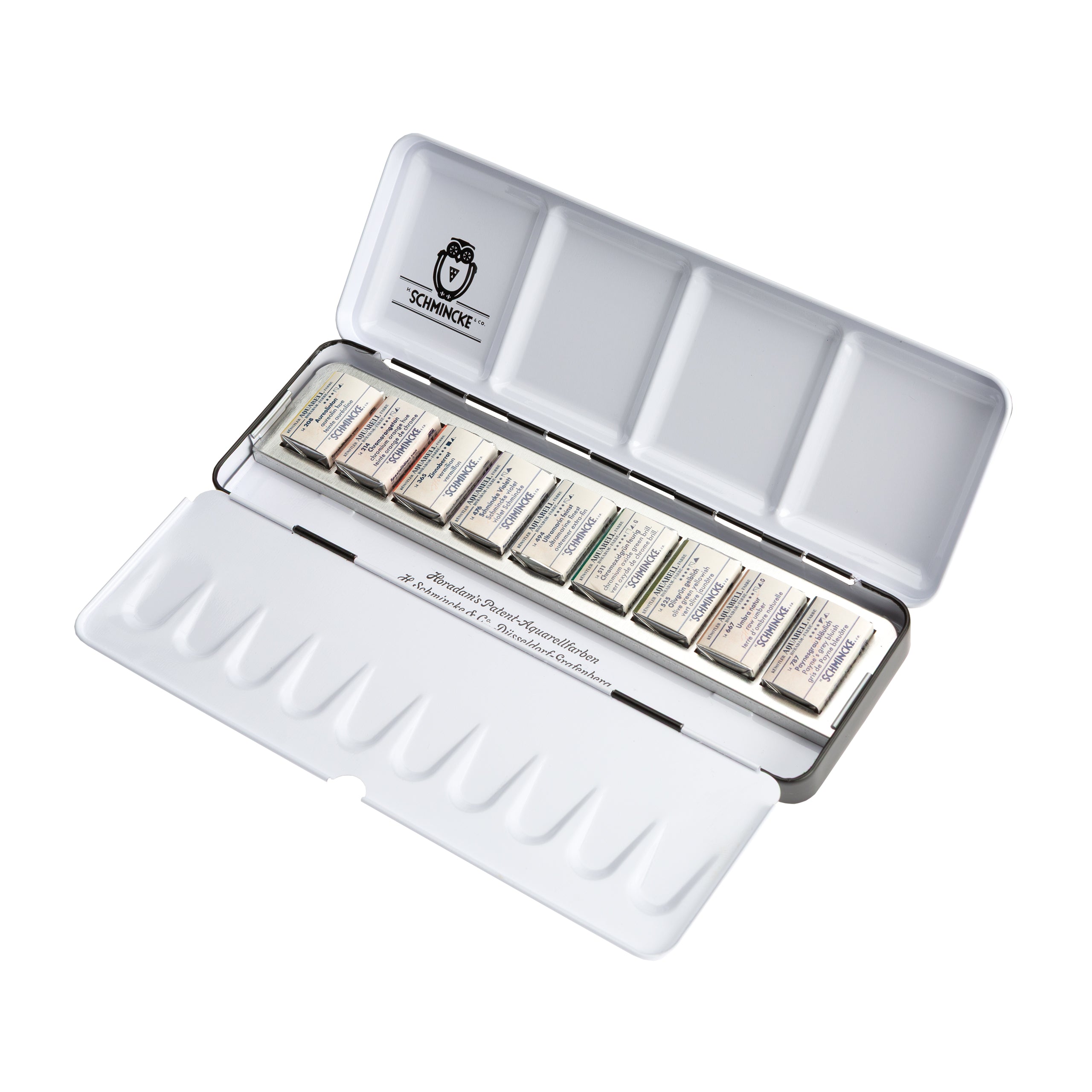 Schmincke Horadam Akvarelsæt 9 x 1/1 pans Retro Technical Colours