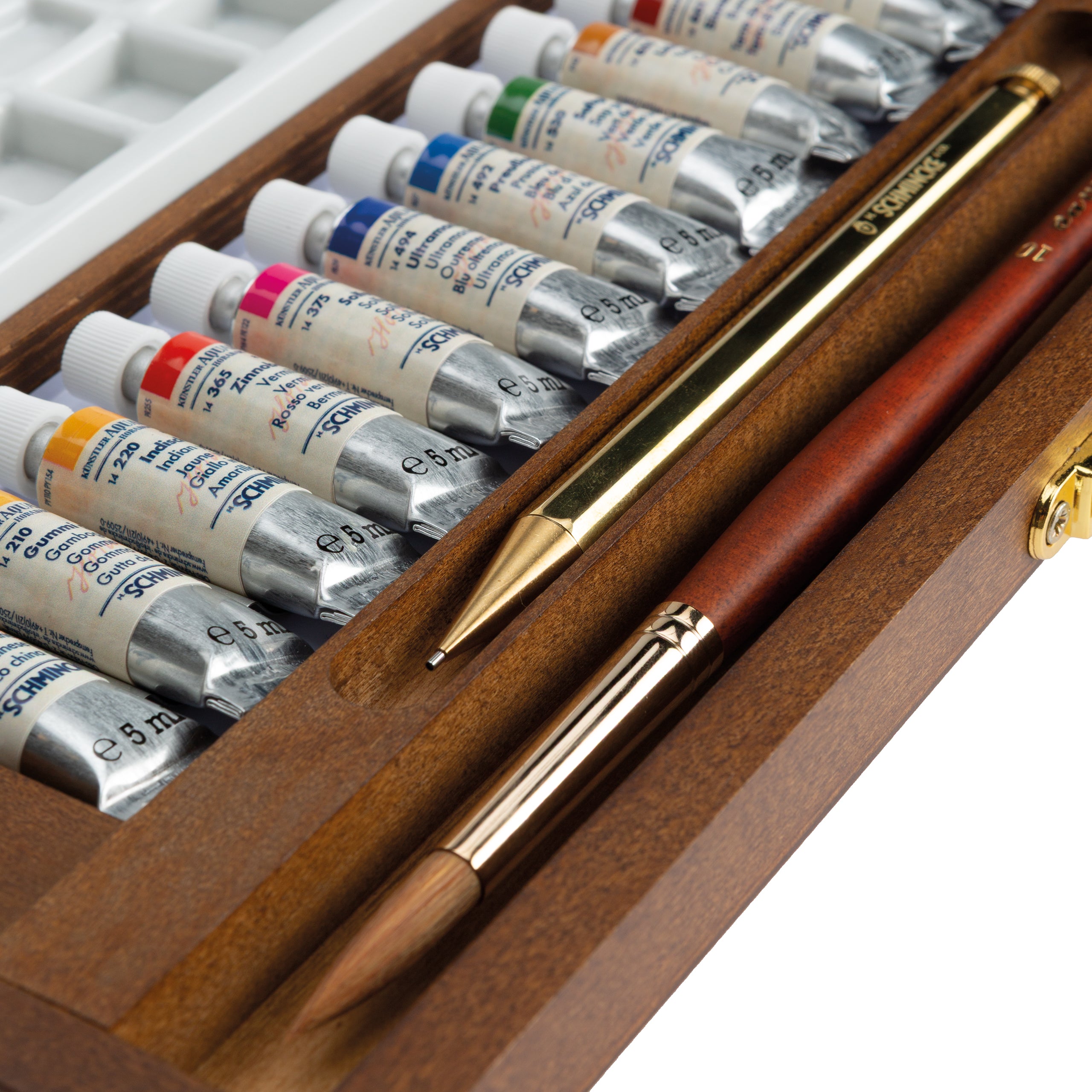 Schmincke Horadam Watercolor Set 12 x 5ml Retro Luxury Wooden Box