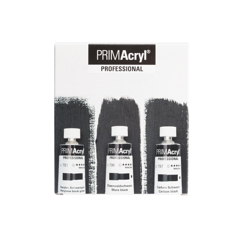 Schmincke PRIMAcryl HB Sæt 3 x 35 ml. 731 Black