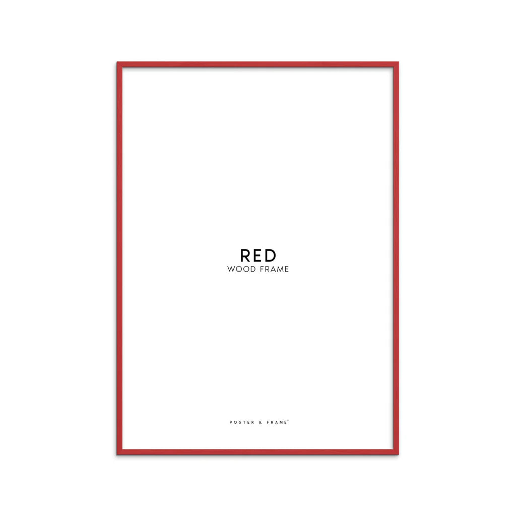 Træramme - Rød