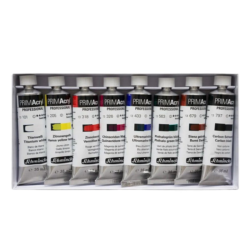 Schmincke PRIMAcryl HB box 8 x 35ml.