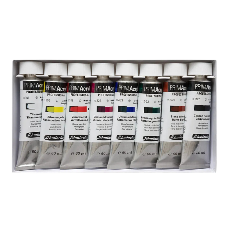 Schmincke PRIMAcryl HB  box 8 x 60ml.