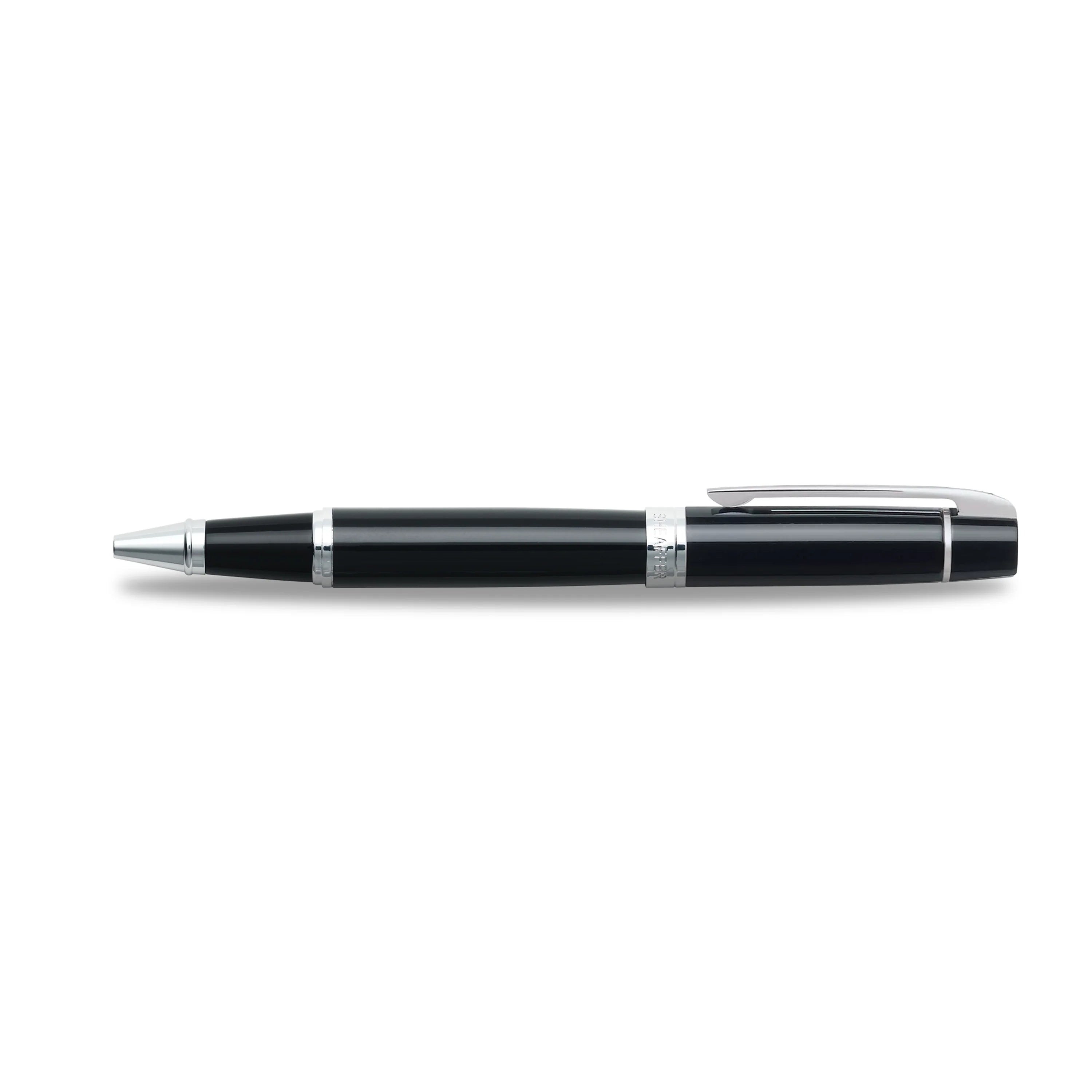 Sheaffer 300 Glossy sort med kromdetaljer