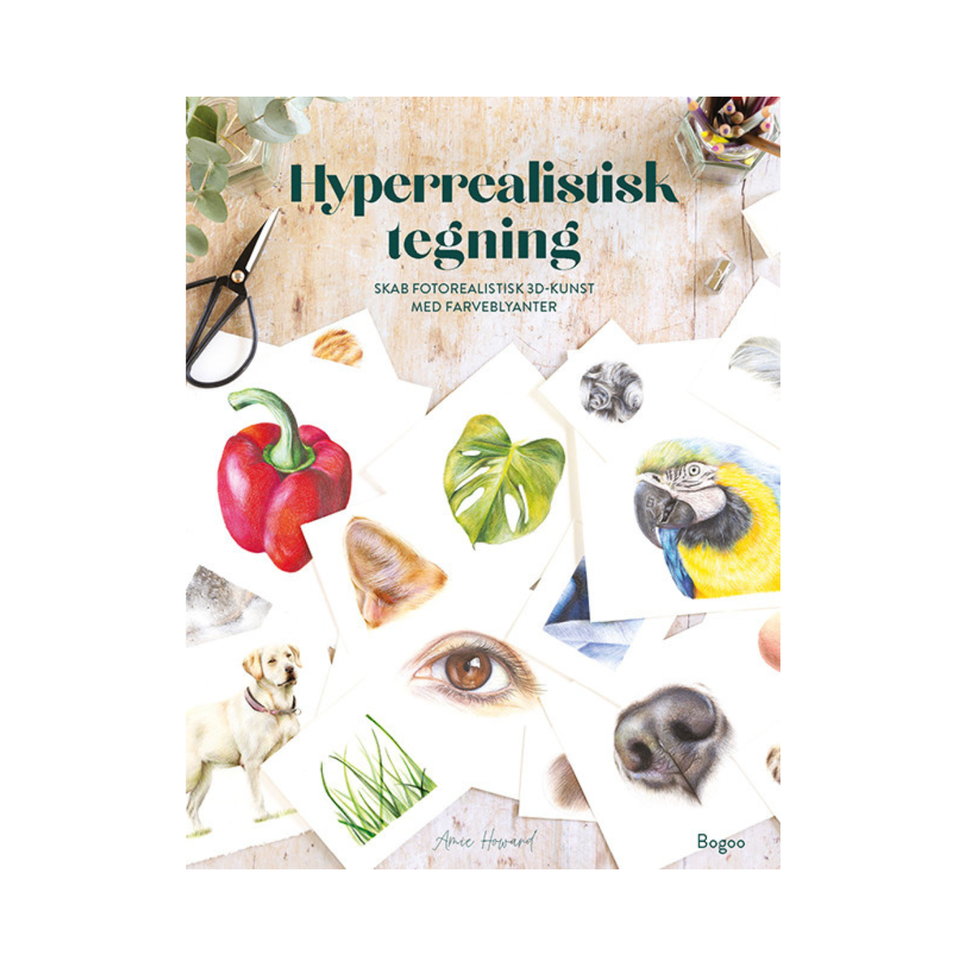 Hyperrealistisk tegning Skab fotorealistisk 3D-kunst med farveblyanter