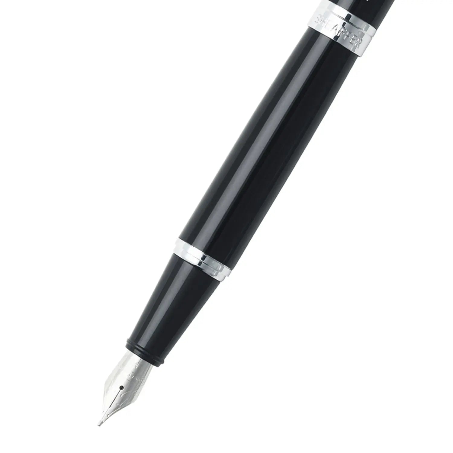 Sheaffer 300 Glossy sort med kromdetaljer